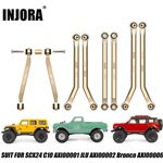 Injora 8PCS 37g Heavy Brass High Clearance Chassis 4 Links Set for Axia