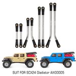 Injora 8PCS Stainless Steel High Clearance 4 Links Set for Axial SCX24