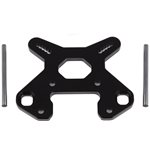 Rc8b4 Front Shock Tower V2, Black Aluminum