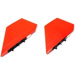 Fin Set; Red, High Visibility: SR-71 Twin 40mm EDF