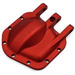 Currie RockJock Diff Cover, Red Anodized: Axial SCX10-II