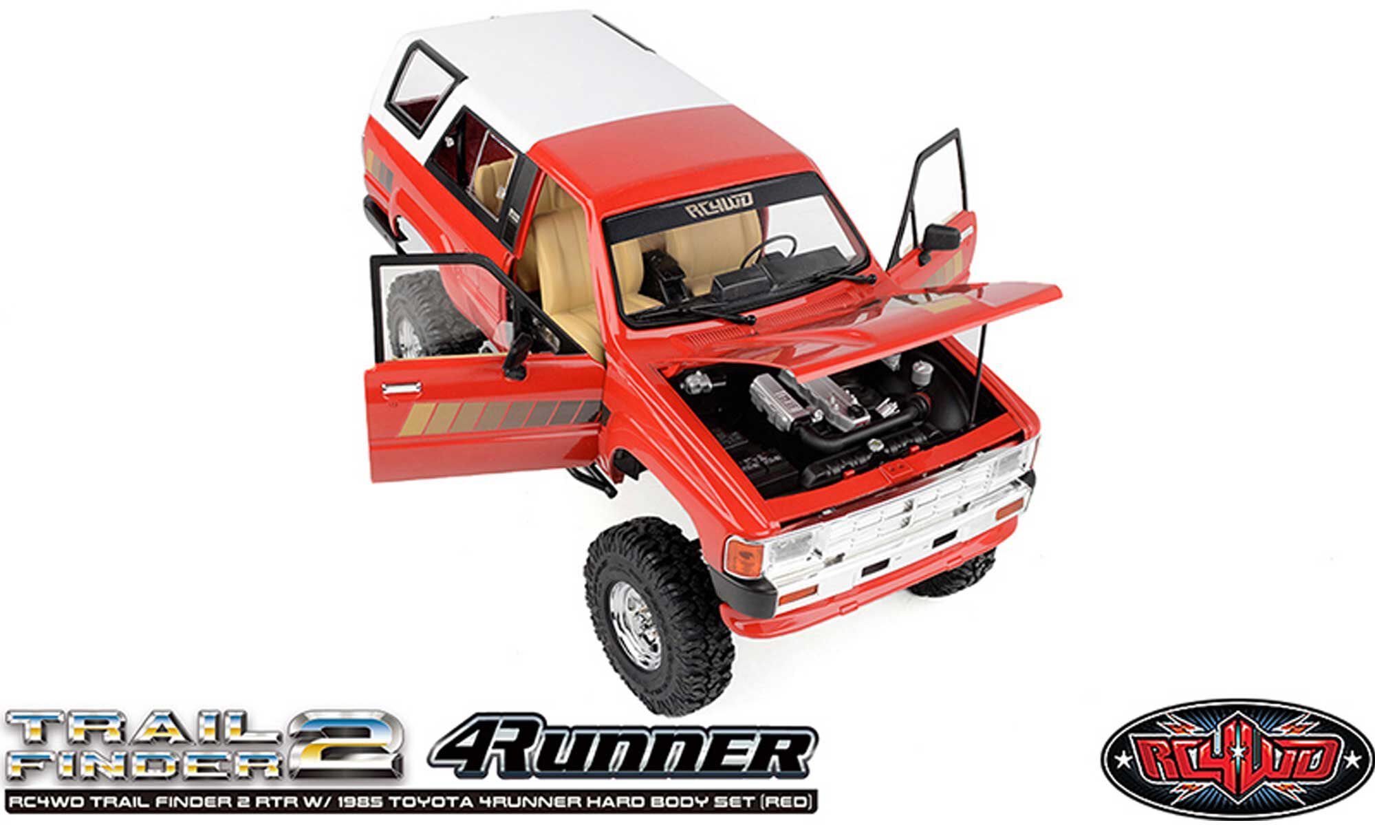 RC 4WD Trail Finder 2 1985 Toyota 4Runner Hard Body RTR, Red