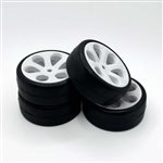 Blue 32 Touring Car Pre-Mounted Tire (4)