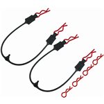 1/8 1/10 Rubber Leash Body pin (Red)