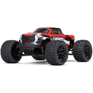 ARRMA 1/18 GRANITE GROM MEGA 380 Brushed 4X4 Monster Truck RTR with Battery & Charger, Red