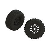 dBoots FORTRESS LP Tire Set Glued Black (2)