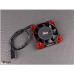 Fan 40X40x10 Hiflow Black/Red 2Pin 2.5Mm Plugx180mm X 26Awg