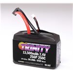 7.4V 13500mAh 2S6P 250C Drag Racing LiPo Battery, XT90
