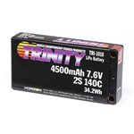 7.6V 4500mAh 2S 140C LiHV ULCG Shorty Battery, 5mm Bullets