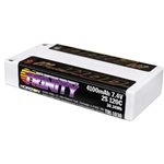 7.4V 4100mAh 2S 120C Shorty LiPo Battery, 5mm Bullets