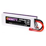 7.4V 5200mAh 2S 50C T-Plug LiPo Battery - Mudboss