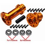 CNC Aluminum Hub Set Gold: PM-MX