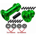 CNC Aluminum Hub Set Green: PM-MX