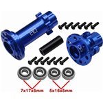 CNC Aluminum Hub Set Blue: PM-MX