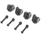 Lower 4-link Mount Set,Aluminum, Black(4):Mini LMT