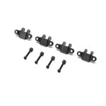 Lower Shock Mount, Aluminum, Black(4): Mini LMT