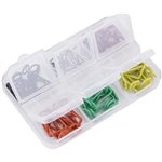 60Pcs 90-Degree Angle Body Clips Bent Springy Pins