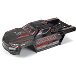 KRATON 6S EXB Painted Decalled Cut Body, Black / Red