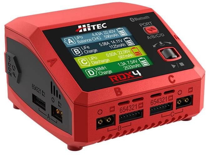 Hitec Rdx4 4 Port Ac/Dc Multi-Function Smart Charger