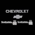 Metal Emblem Set: Chevrolet K10
