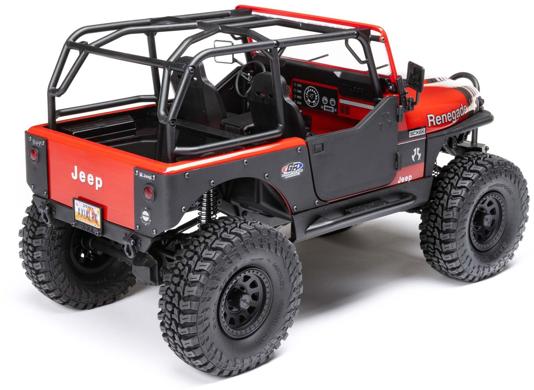 Axial 1/10 SCX10 III Jeep CJ-7 4WD Brushed RTR, Red (Axial 03008T1 ...