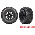 T&W 3.8 Blk Whl W/Sldgehmr Tire