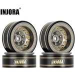 Injora 1.0 Plus Brass Beadlock Wheel for 1/24 1/18 RC Crawler SCX24 TRX