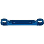 Rc8b4.1 Upper Link Mount, Angled, Blue Aluminum, For Rc8b4.1/Rc8