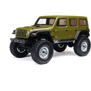Axial 1/24 SCX24 Jeep Wrangler JLU 4X4 Rock Crawler Brushed RTR, Green