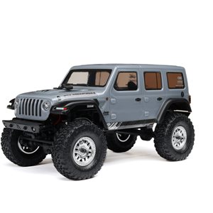 Axial 1/24 SCX24 Jeep Wrangler JLU 4X4 Rock Crawler Brushed RTR, Gray