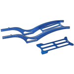 Scythe Aluminum Rail Frame, Blue: SCX24 Jeep Gladiator