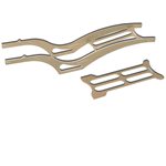 Scythe Aluminum Rail Frame, Beige: SCX24 Jeep Gladiator