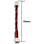 High Quality Male 2-Pin JST-PH to Female 2-pin JST-PH, 70mm