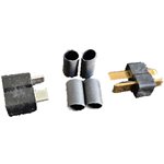 Hw High Temp Ultra Plug, Black ,For 12-16 Gauge Wire, 1Pr