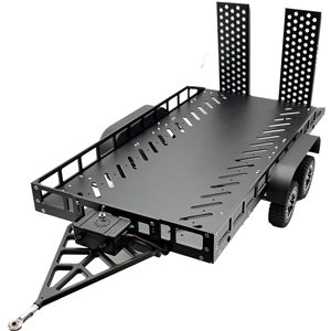 Bold RC 1/10 Scale Full Metal Trailer With Led Lights (Black)