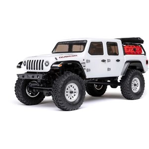 Axial 1/24 SCX24 Jeep JT Gladiator 4WD Rock Crawler Brushed RTR, White