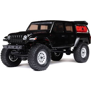 Axial 1/24 SCX24 Jeep JT Gladiator 4WD Rock Crawler Brushed RTR, Black