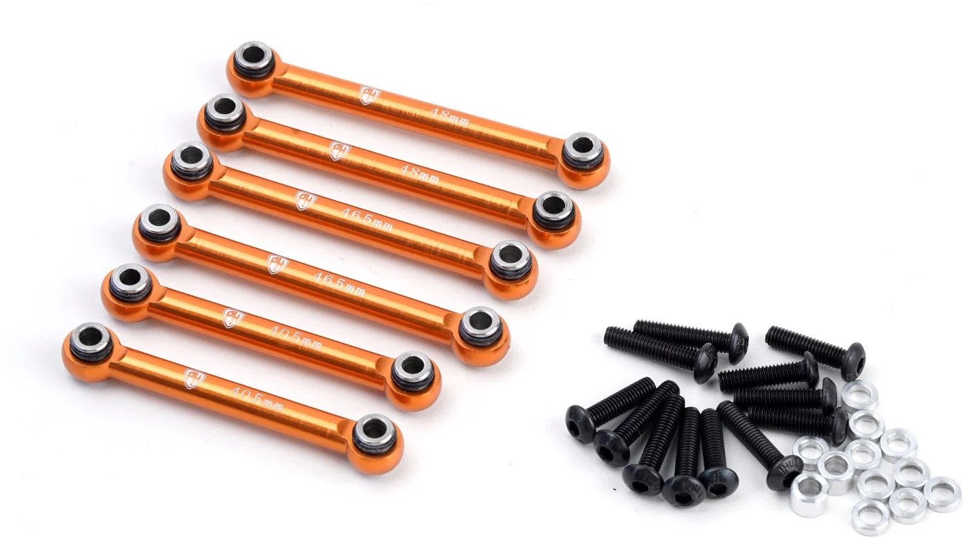 Power Hobby Aluminum Tie Rod Set Orange, Hpi Rs4 Sport3
