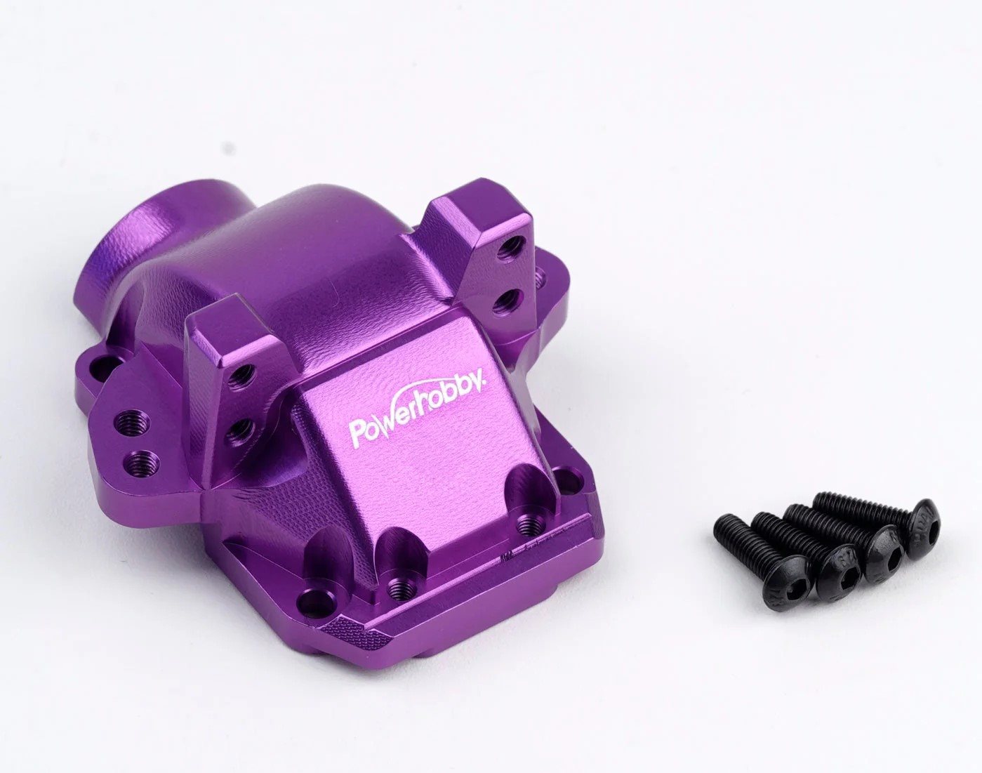 Power Hobby Aluminum Front Or Rear Gearbox Housing Cover Purple, Hpi Rs4 Spo