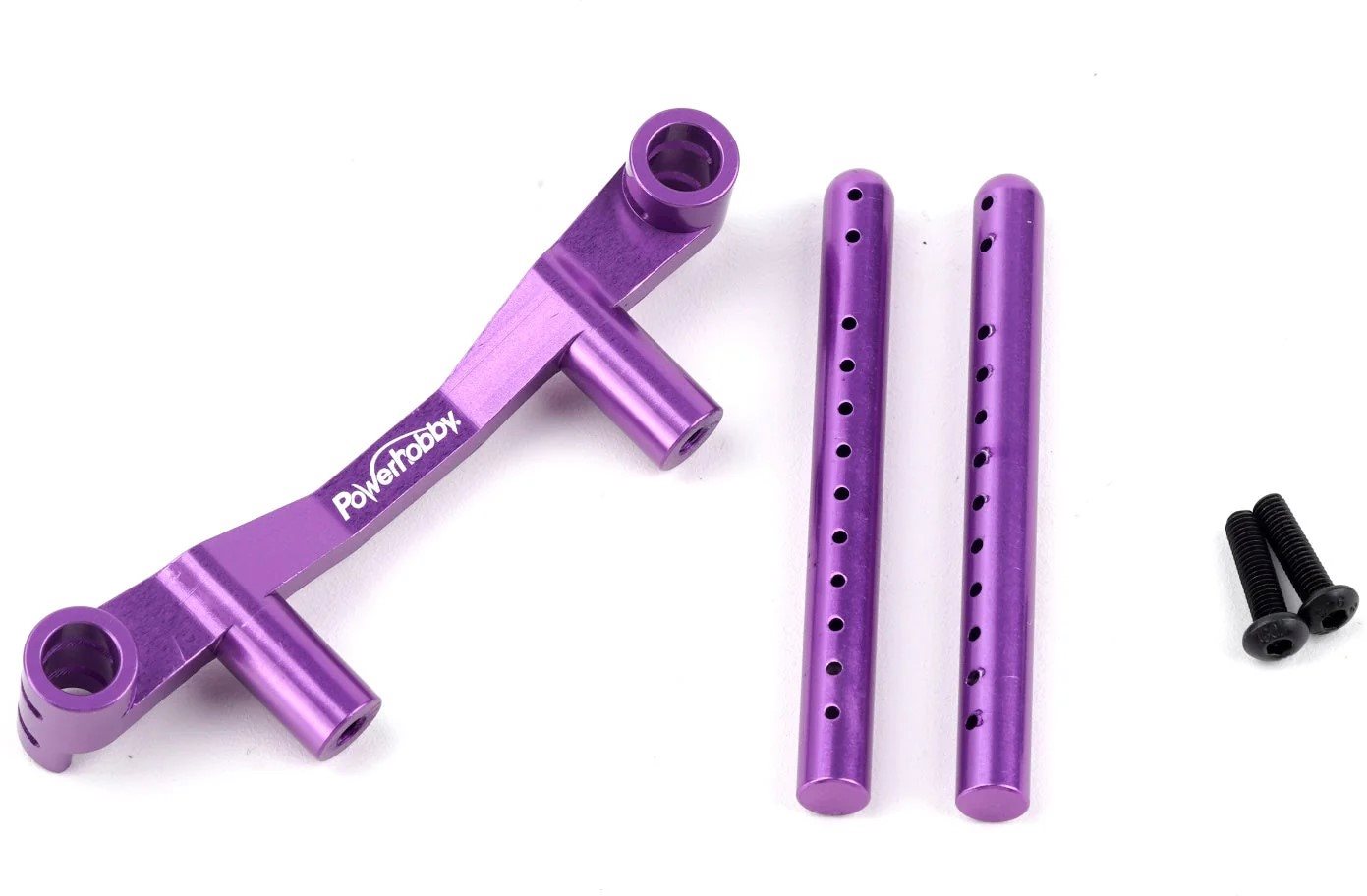 Power Hobby Aluminum Rear Body Post Mount Purple, Hpi Rs4 Sport3