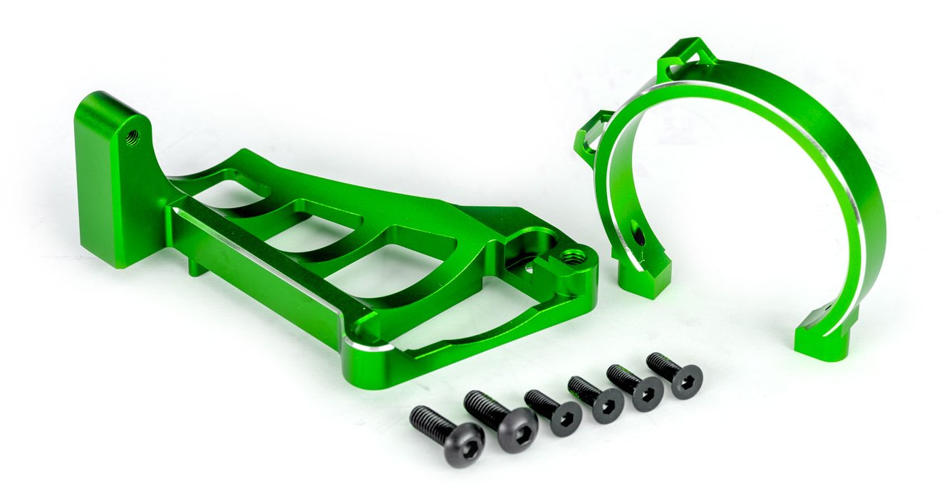 Traxxas MOTOR MOUNTS GRN ALUM FOR