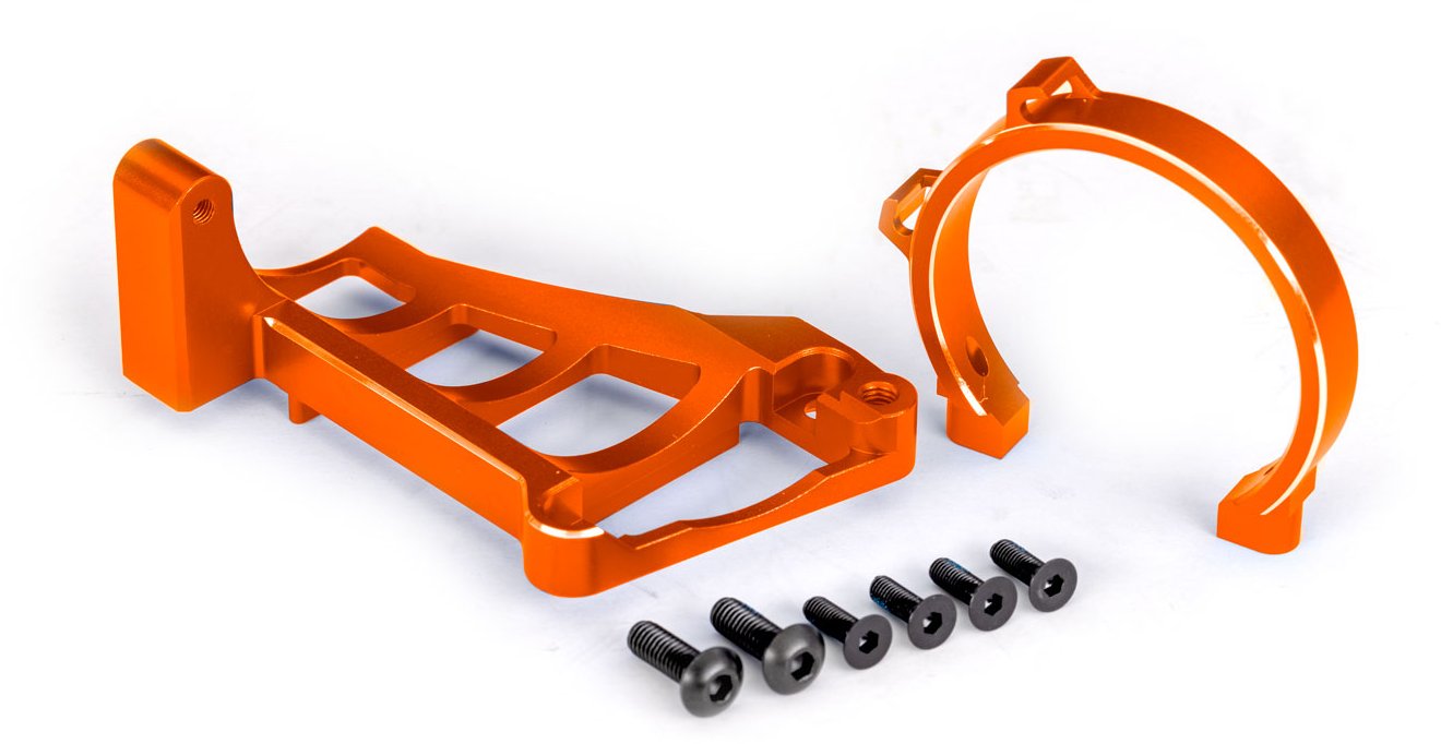 Traxxas MOTOR MNTS ORNG ALUM FOR
