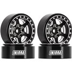 Injora 1.0 Plus Aluminium Beadlock Wheels for 1/24 1/18 RC Crawler (W11