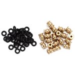 Injora 20PCS Aluminum / Brass Joint Balls Pivot Balls with O-rings for