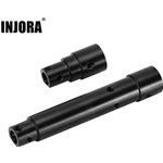 Injora 55g Black Coating Brass Front Axle Tube for 1/10 Axial SCX10 PRO