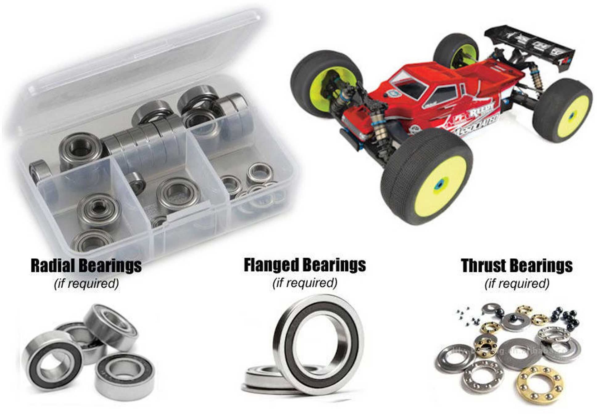 RC Screwz Associated RC8T4e 1/8th (#80948) Metal Shielded Bearing Kit