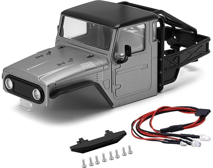 Injora IR40 Half Truck Hard Plastic Body with Cage for 1/18 TRX4M Defen