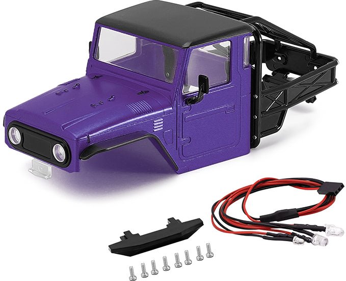 Injora IR40 Half Truck Hard Plastic Body with Cage for 1/18 TRX4M Defen