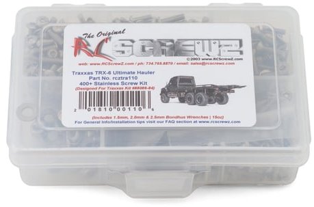RC Screwz Traxxas&nbsp;TRX-6 Ultimate RC Hauler Stainless Steel Screw Kit