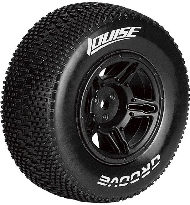 Louise RC Sc-Groove 1/10 Short Course Tires, Soft, 12, 14 & 17Mm Removable